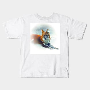 Dhole-asian wild dog Kids T-Shirt